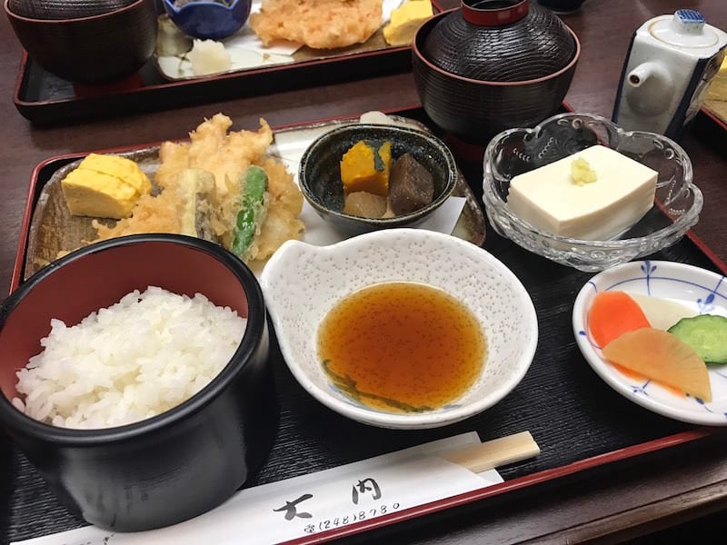 天ぷらランチ