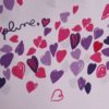 手書きハートパープル