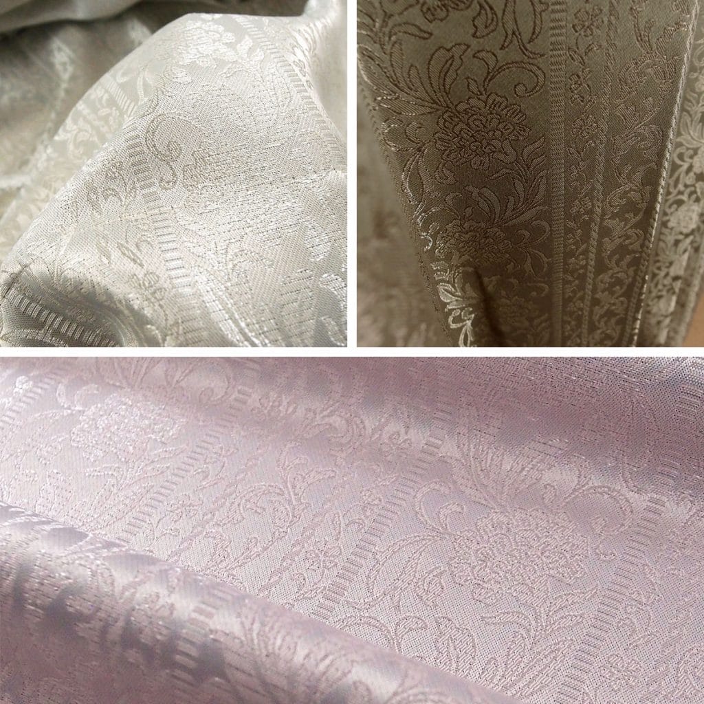 お手頃お安い上品なジャカード織り遮光オーダーカーテン シーバス ネイビーの画像です