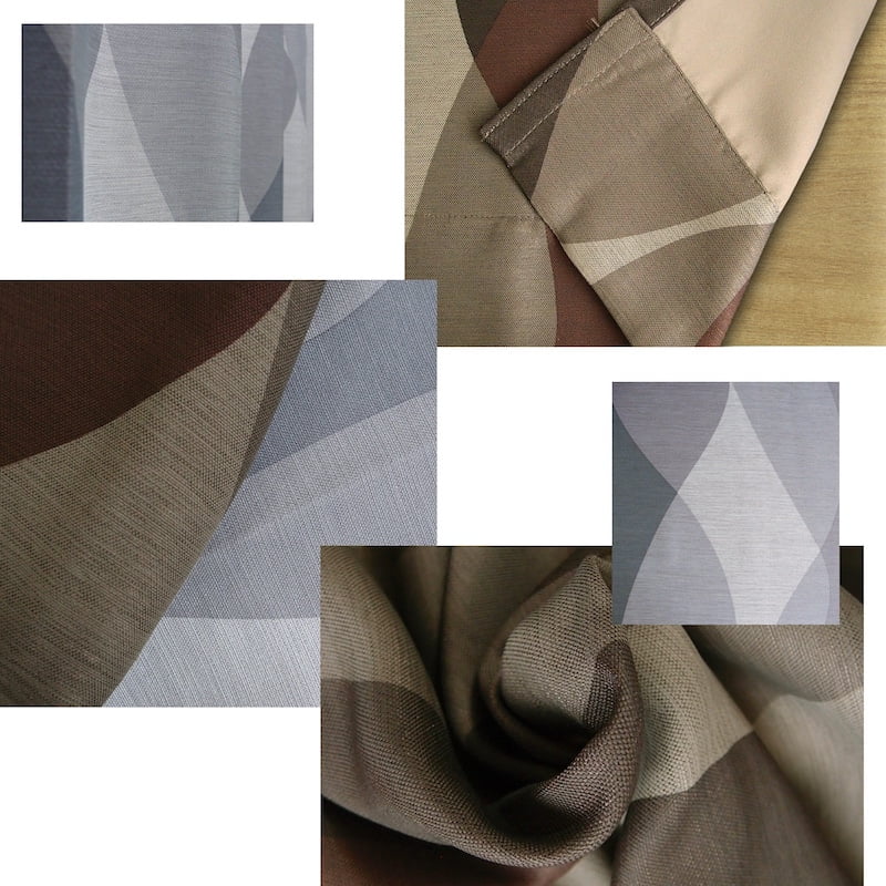 北欧モダン柄おしゃれな遮光オーダーカーテン ブリスベン グレーの画像です