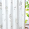 草花柄ミラーレースカーテン L.カリス