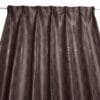 シンプルな濃ブラウンカラー厚地カーテン フレバー