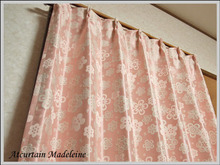 ＊花柄＊ジャガード織り遮光カーテン・マドレーヌ・！！　　　カーテン通販アットカーテンの画像です