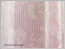 銀糸ジャガード織り・形状記憶・遮光カーテン＊リリー＊　　　　カーテン通販アットカーテンの画像です